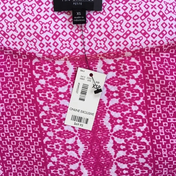 NWT The Limited Fuchsia Tunic Top / Blouse - Picture 2 of 3